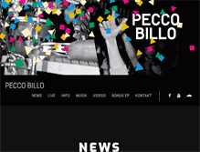 Tablet Screenshot of peccobillo.de